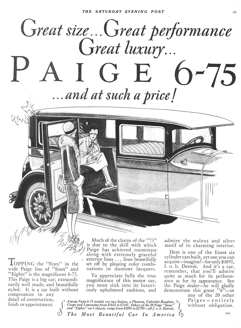 1927 Paige 6-75
