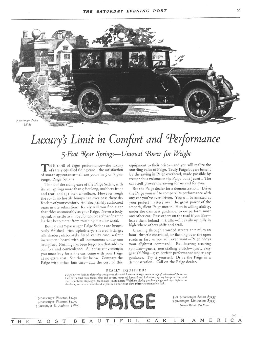 1923 Paige 7-passenger Sedan