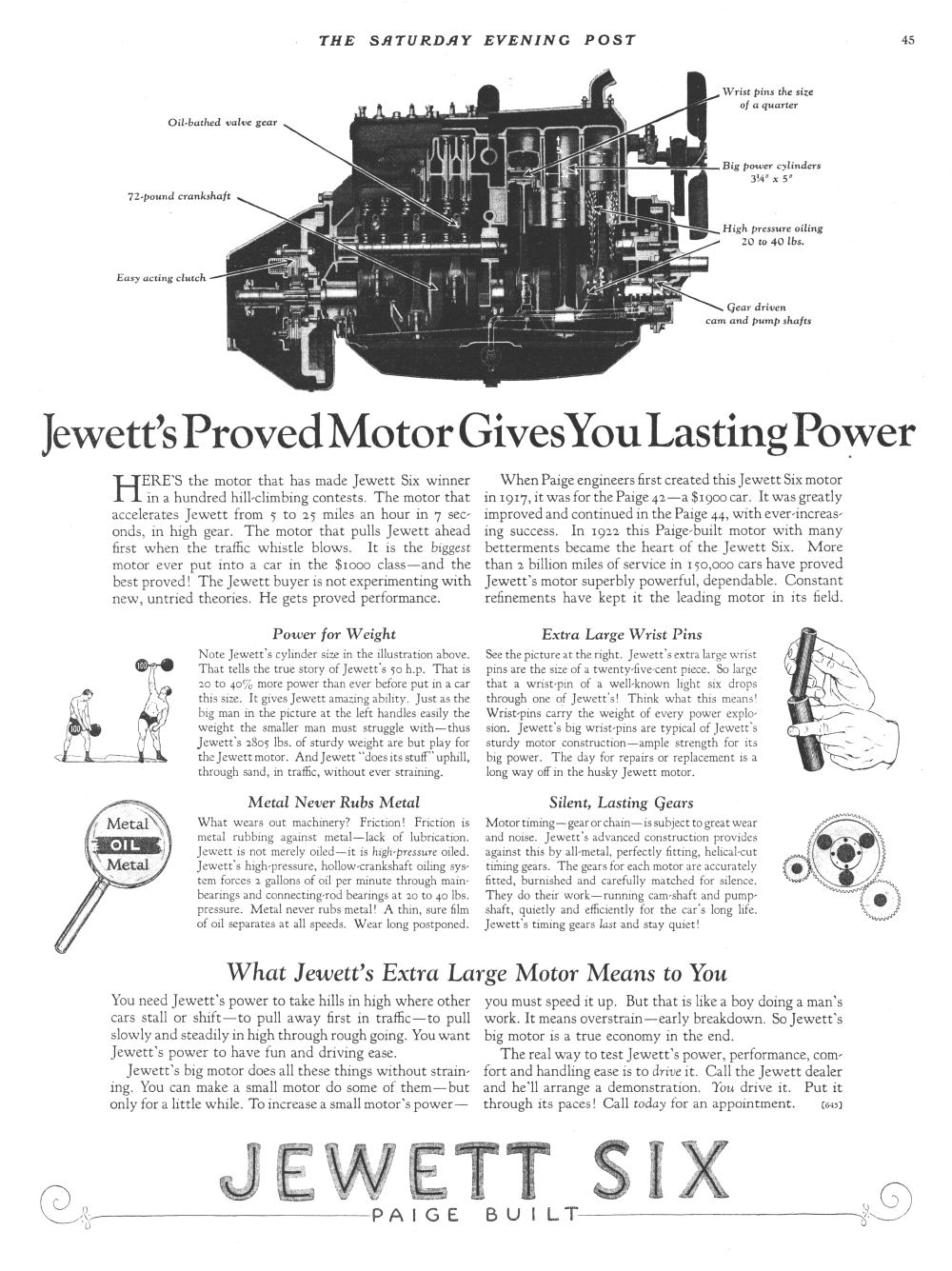 1924 Jewett motor