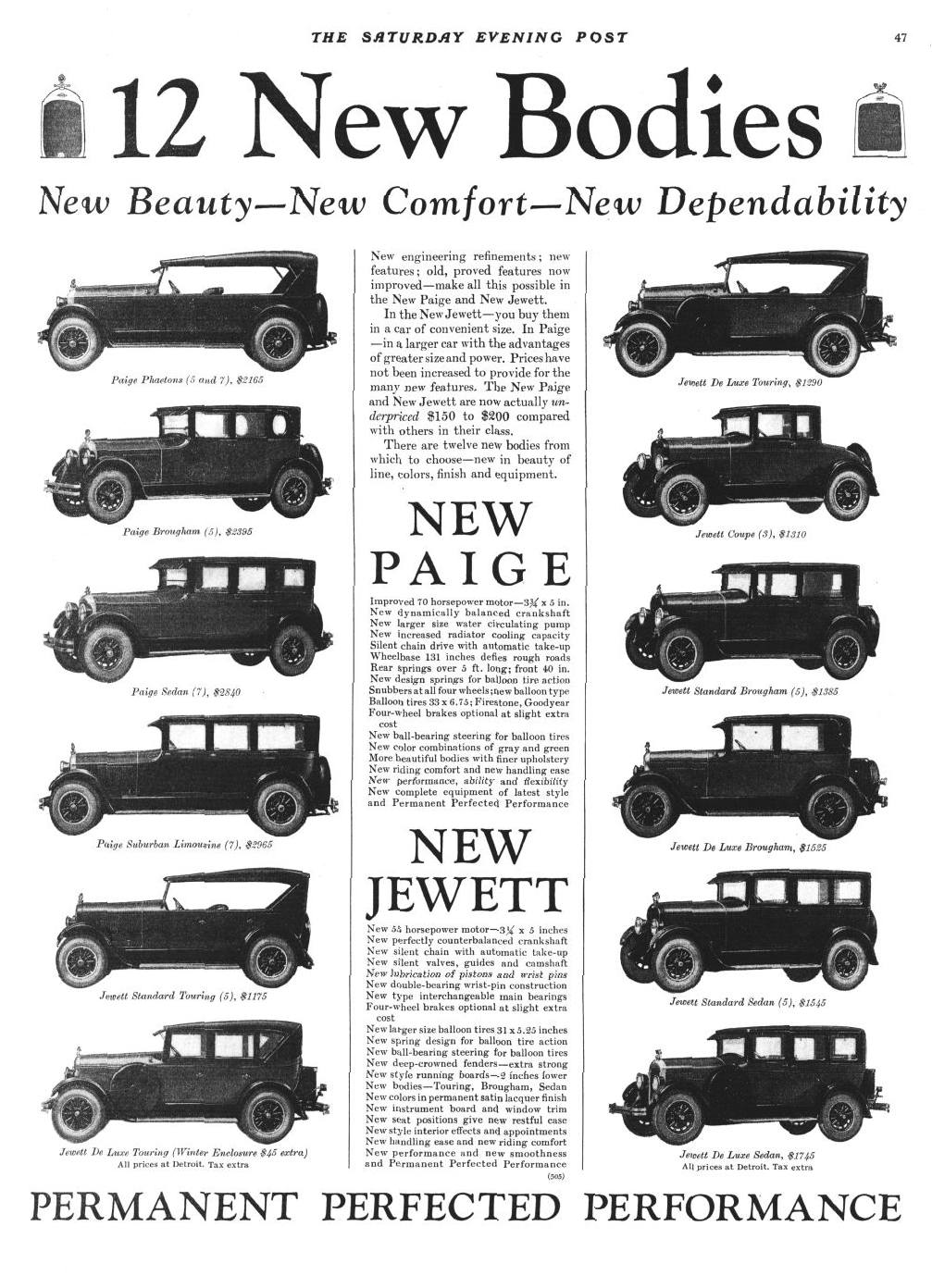 1925 Paige & 1925 Jewett